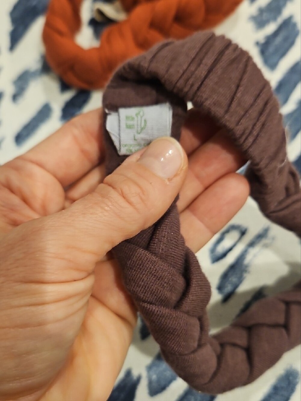 kate quinn Braided Headband Duo in Rust & Plum - Baby size S (newborn-3 months) - Picture 3 of 3
